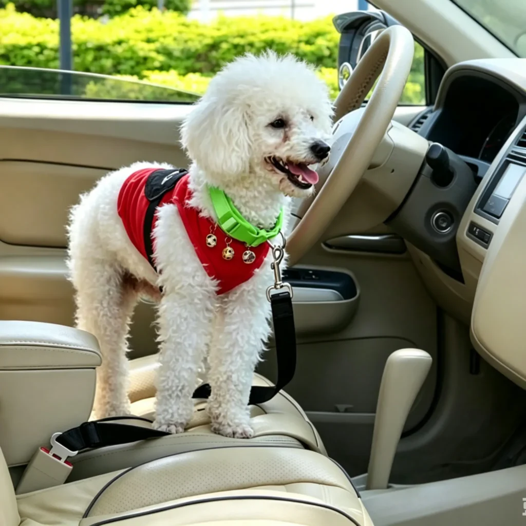 Adjustable Dog Car Seat Belt, Standard Universal Clip Pet Vehicle Safety Restraint for Travel