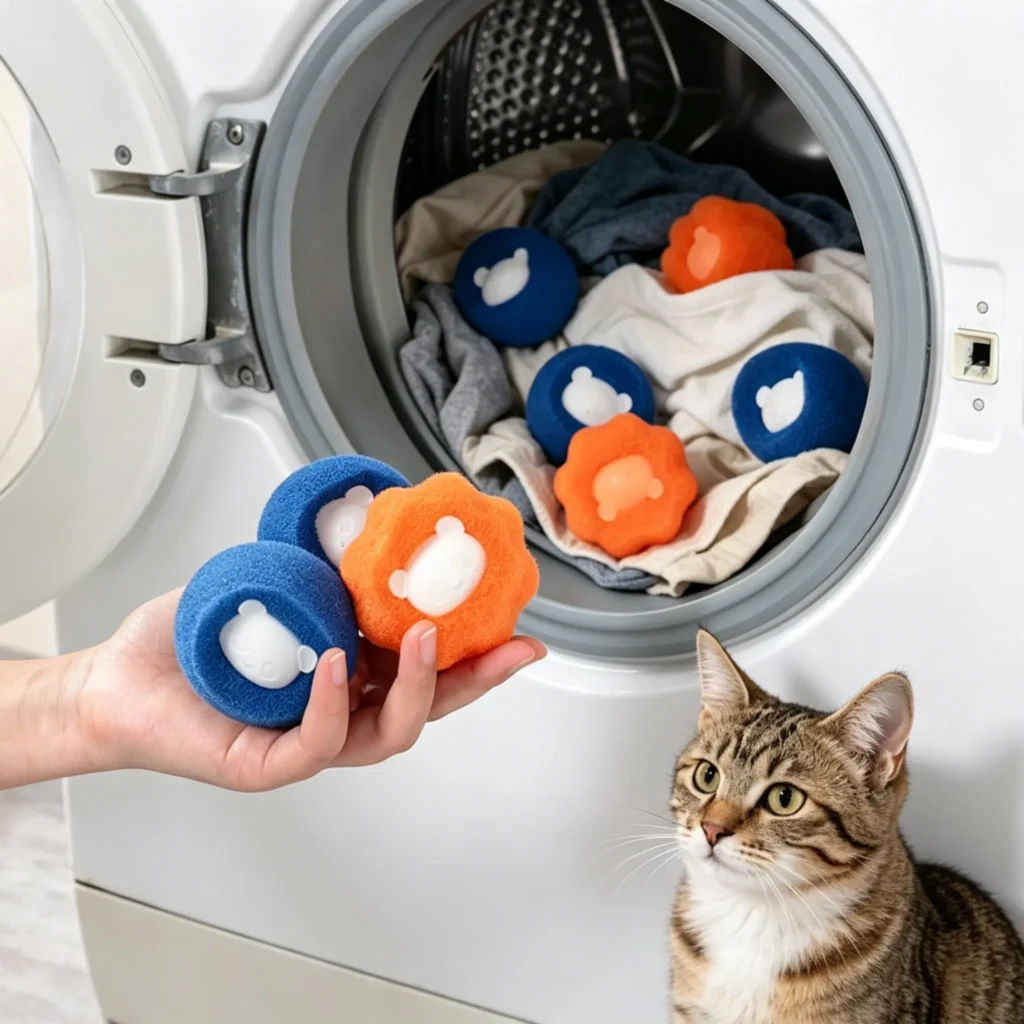 Pet Hair Remover Laundry Balls, Reusable Lint & Fur Catcher for Washing Machines