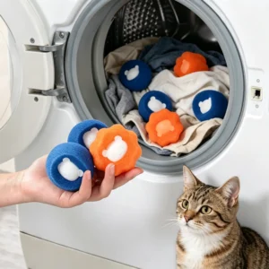 Pet Hair Remover Laundry Balls, Reusable Lint & Fur Catcher for Washing Machines