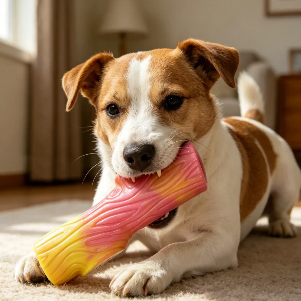 Assorted TPR Dog Chew Toy Set, Squeaky Molar Toys Leakage Food Bone & Balls