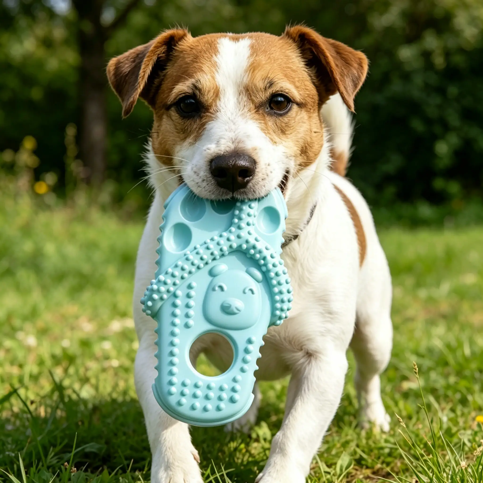 Slipper Shaped TPR Dog Chew Toy, Durable Teething Cleaning Toy for Puppies & Dogs - Image 2