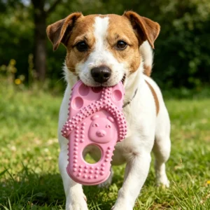 Slipper Shaped TPR Dog Chew Toy, Durable Teething Cleaning Toy for Puppies & Dogs