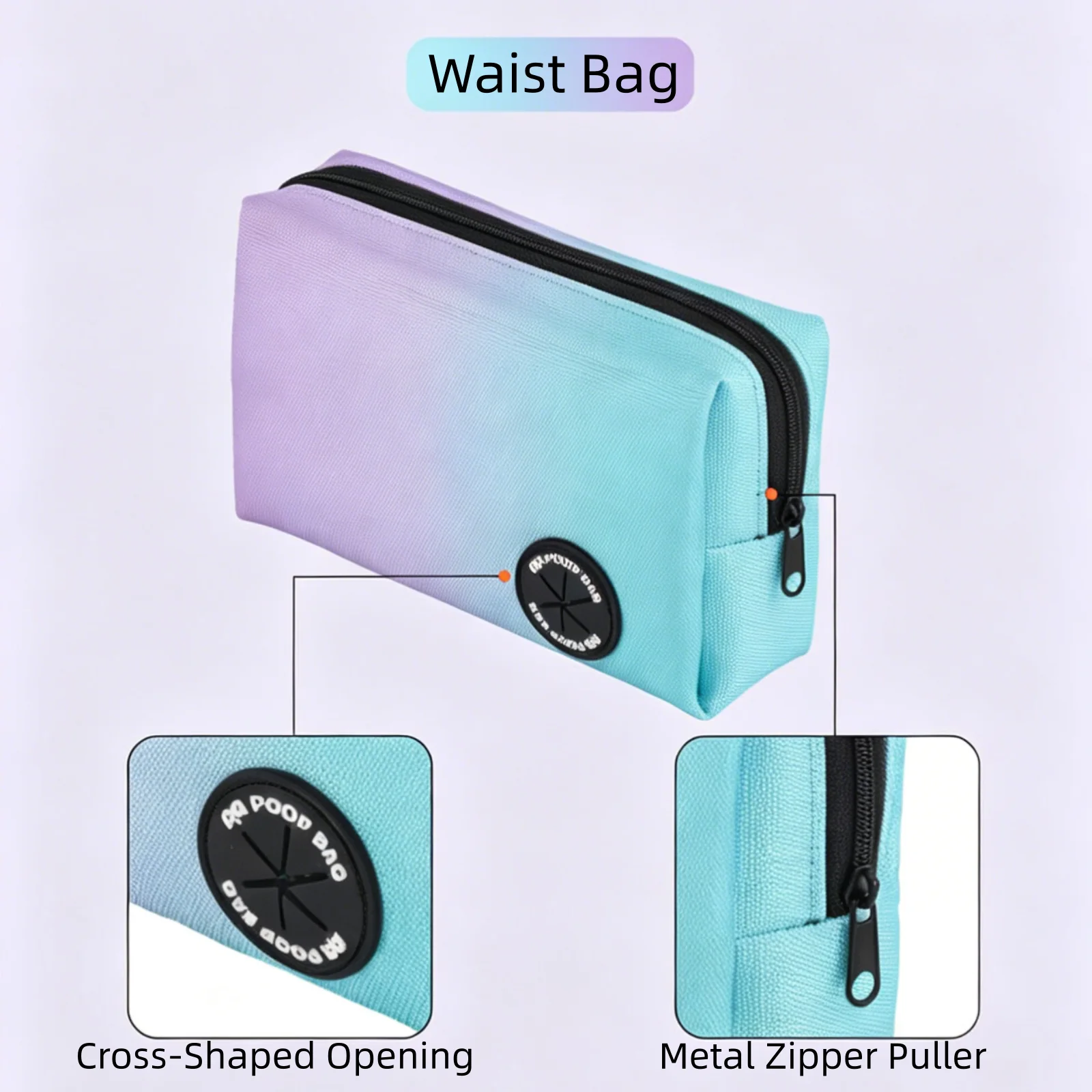 Anti-Pull Dog Leash with Waste Bag Dispenser Pouch, Reflective Portable Walking Lead for Dogs - Image 3