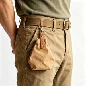 Outdoor Pet Food Storage Drawstring Bag, Hanging Puppy Training Reward Pouch