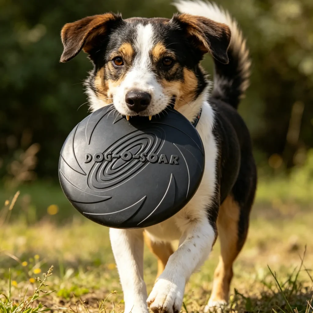 TPR Dog Frisbee, Durable Floatable Flying Disc for Outdoor Training & Fetch